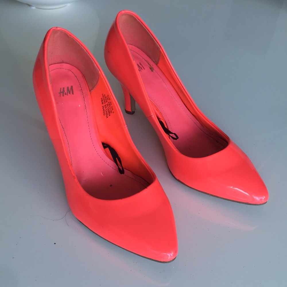 H&M Pink Neon heels size 36